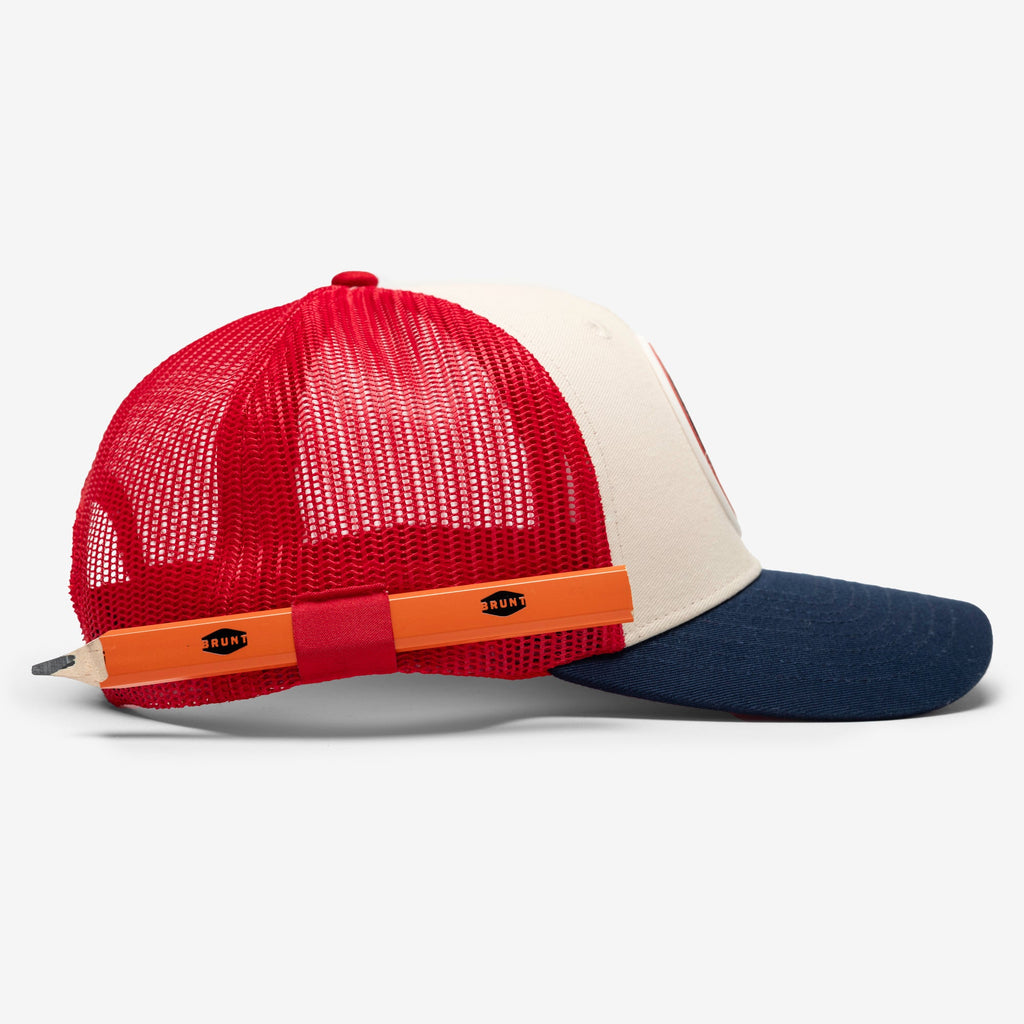 The BRUNT USA 250 Curved Brim Snapback - Limited Edition Red White And Blue