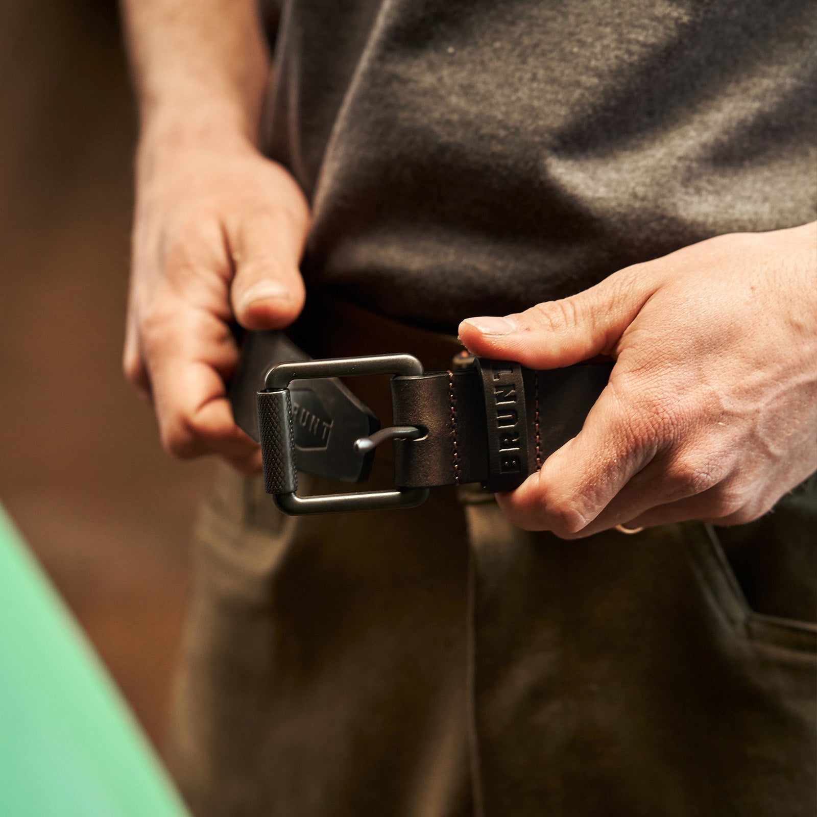 Leather Belt - Dark Brown