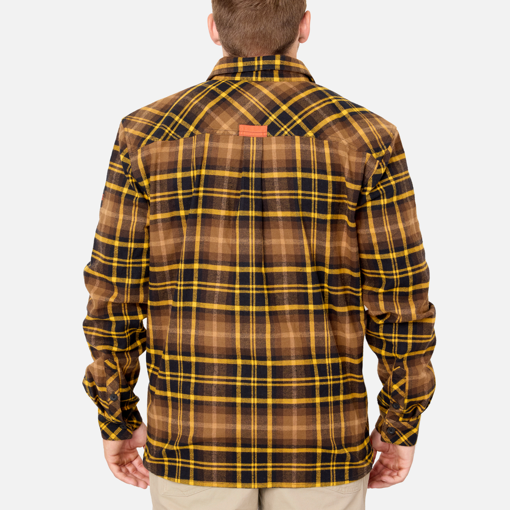 The BRUNT Flannel Shirt - Brown Plaid