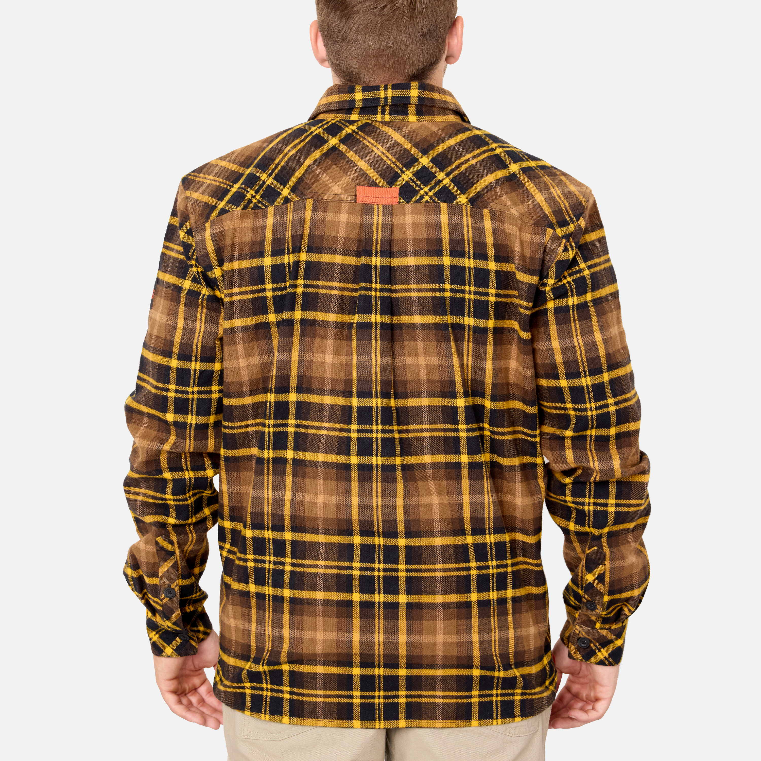 The BRUNT Flannel Shirt - Brown Plaid