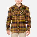 The BRUNT Flannel Shirt - Brown Plaid