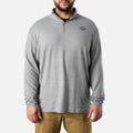 The McKenna 1\/4 Zip Long Sleeve Tech Shirt - Grey Heather