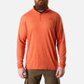 The McKenna 1\/4 Zip Long Sleeve Tech Shirt - BRUNT Orange