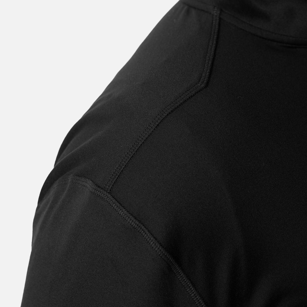 The McKenna 1\/4 Zip Long Sleeve Tech Shirt - Black