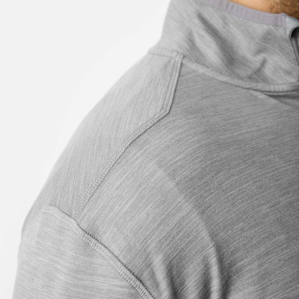 The McKenna 1\/4 Zip Long Sleeve Tech Shirt - Grey Heather