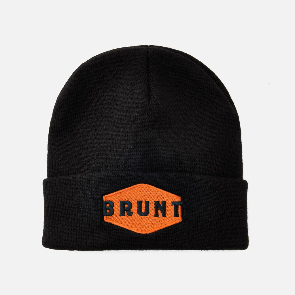 Cuffed Beanies - Black and Orange