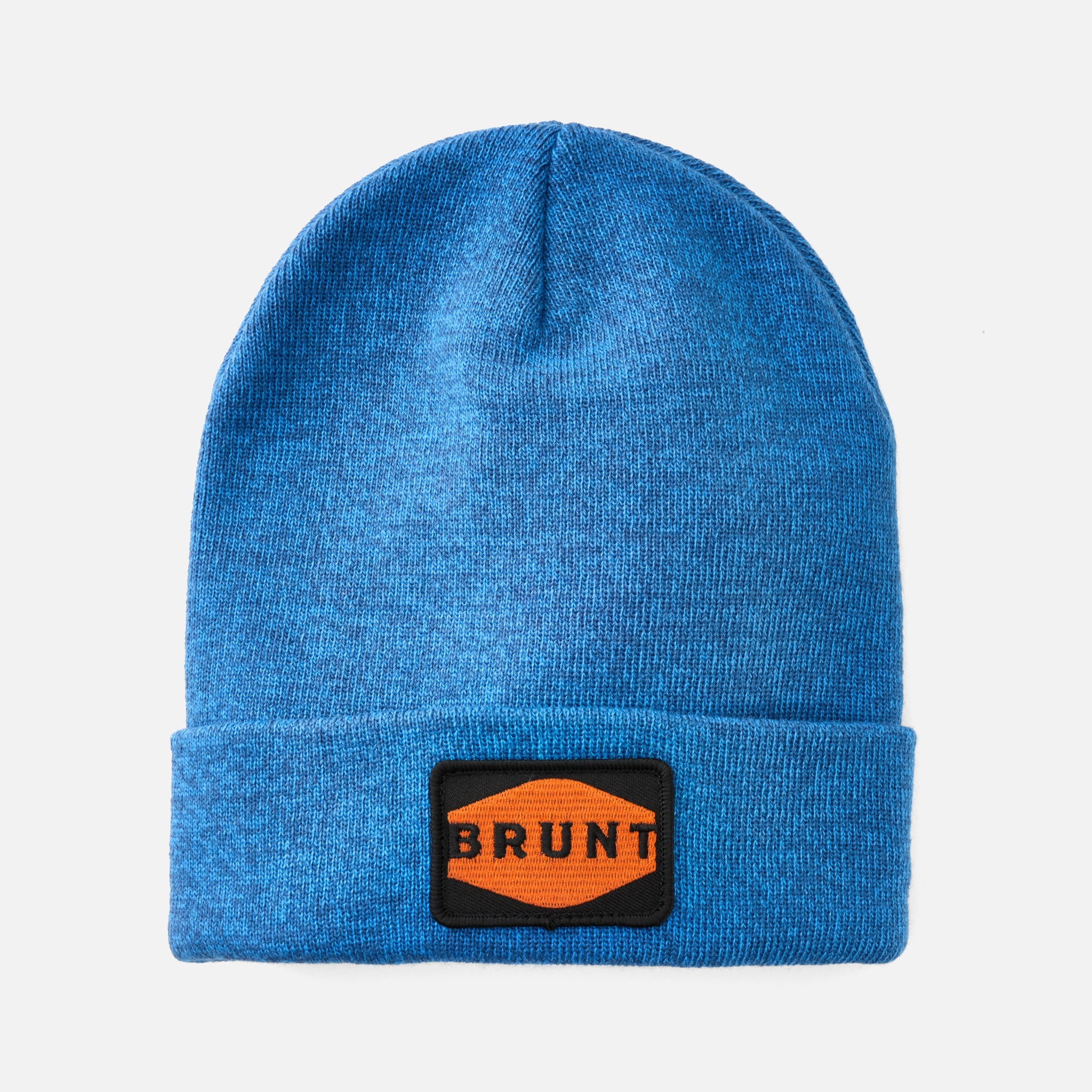 Cuffed Beanies - Heather Blue with Patch