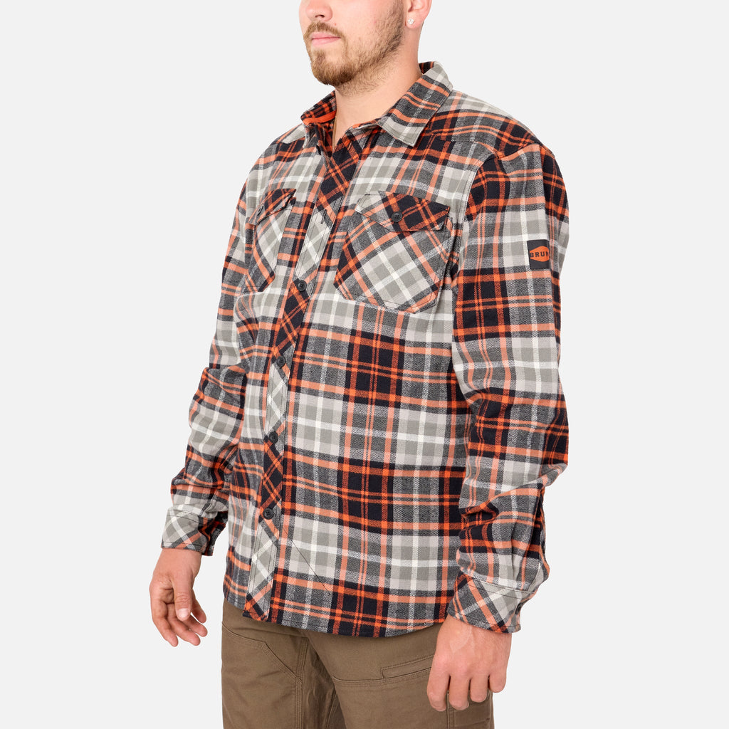 The BRUNT Flannel Shirt - Grey Plaid