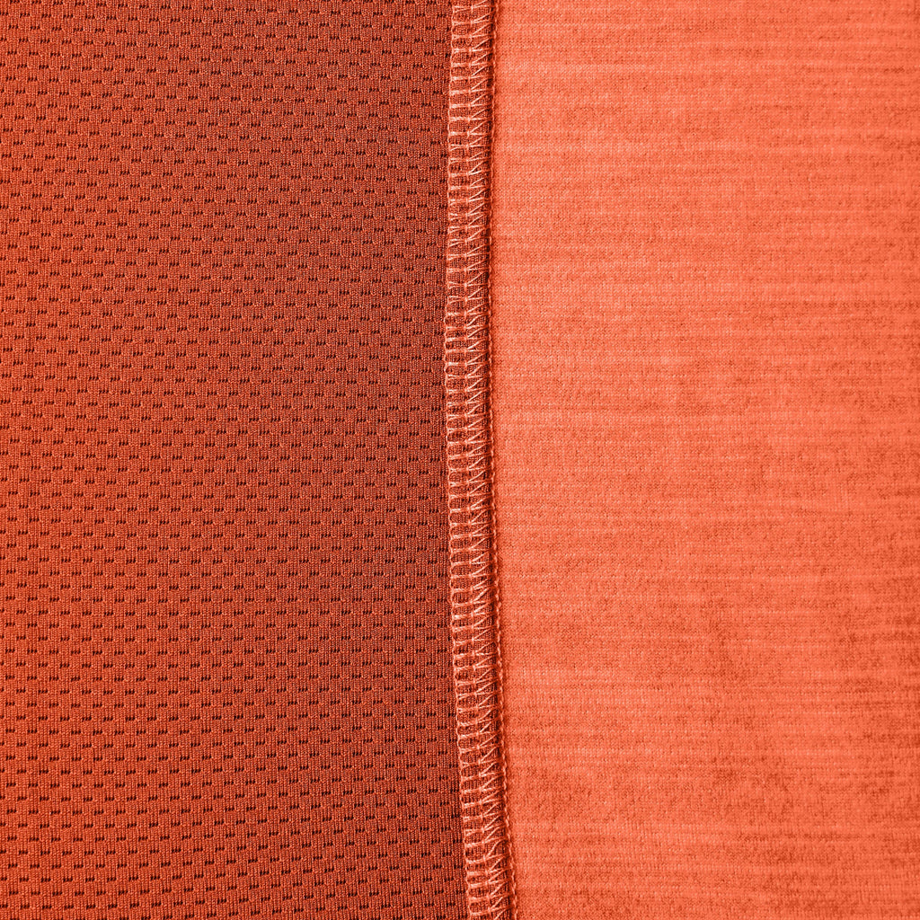 The McKenna 1\/4 Zip Long Sleeve Tech Shirt - BRUNT Orange