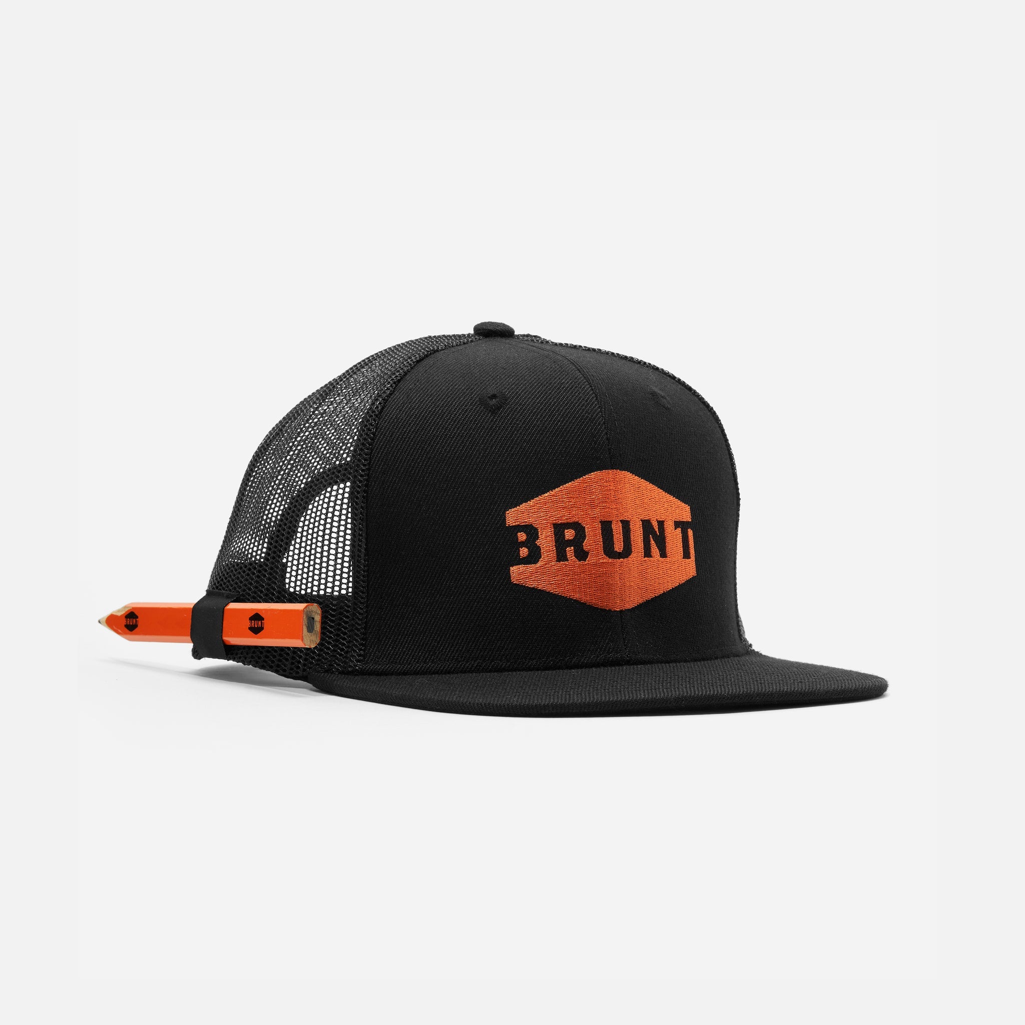 Kids Flat Brim Snapback - Black
