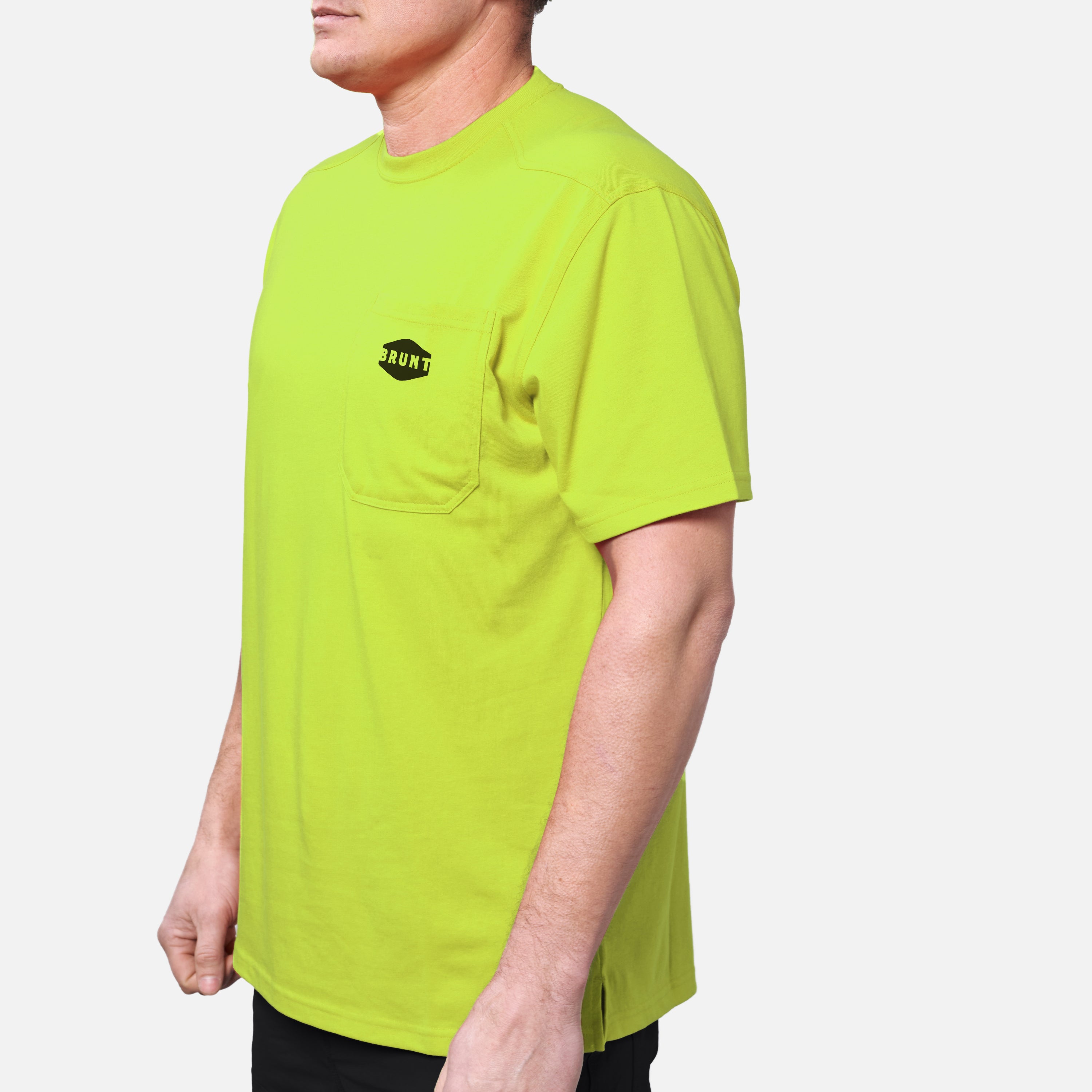 The Martin Pocket Tee - Safety Yellow