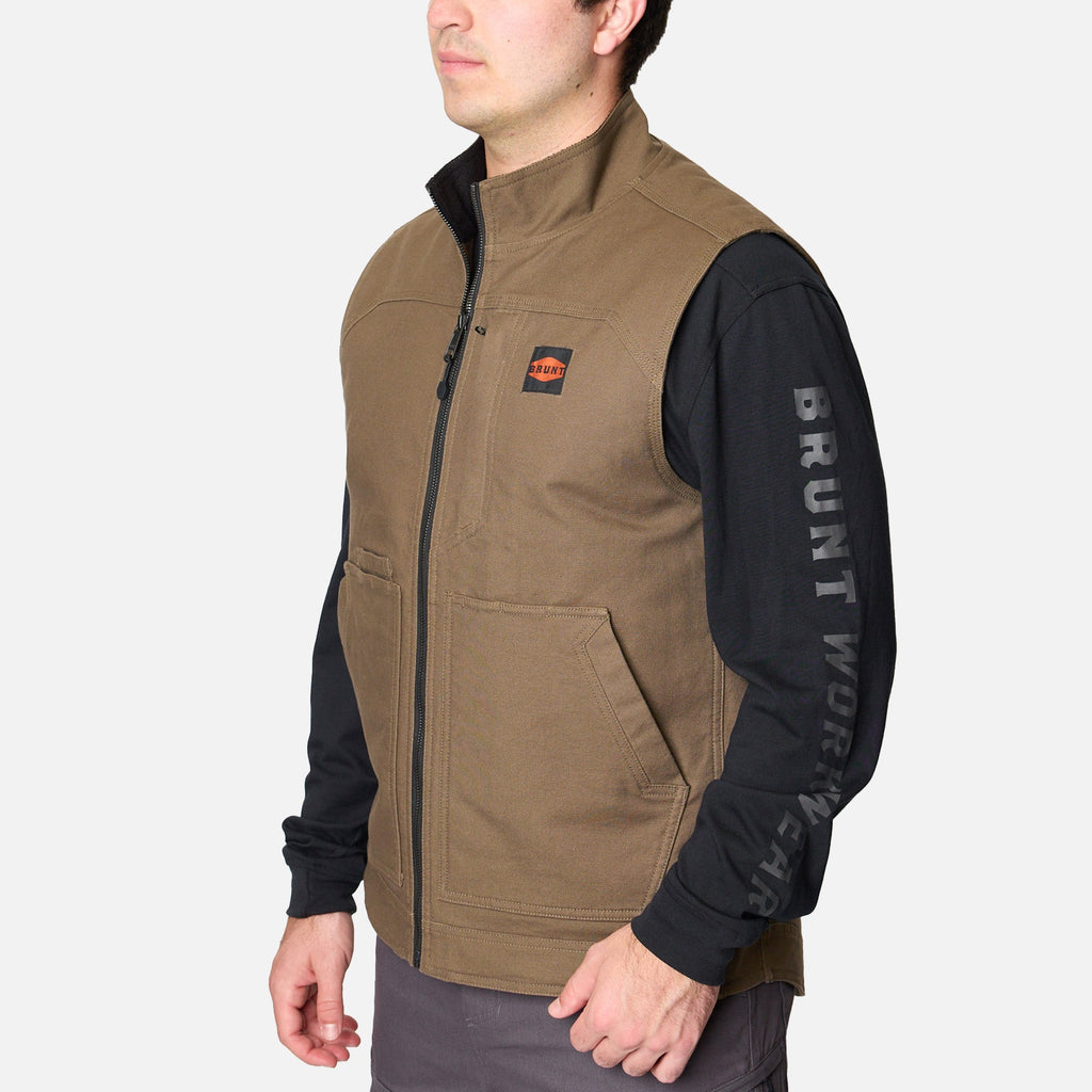 The DﾡﾯAngelo Utility Vest - Brown