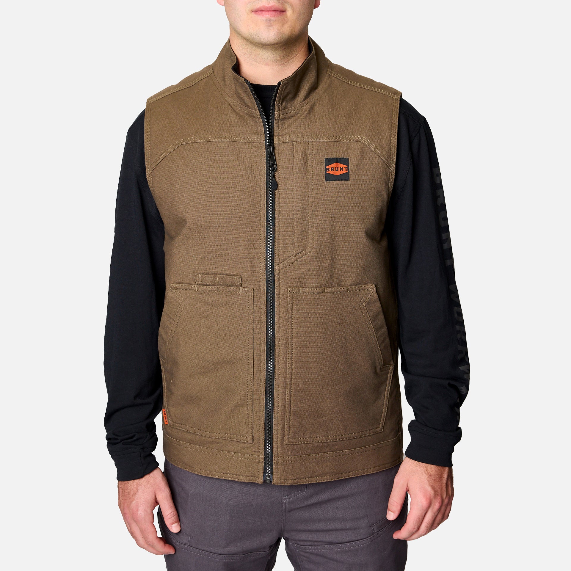 The DﾡﾯAngelo Utility Vest - Brown
