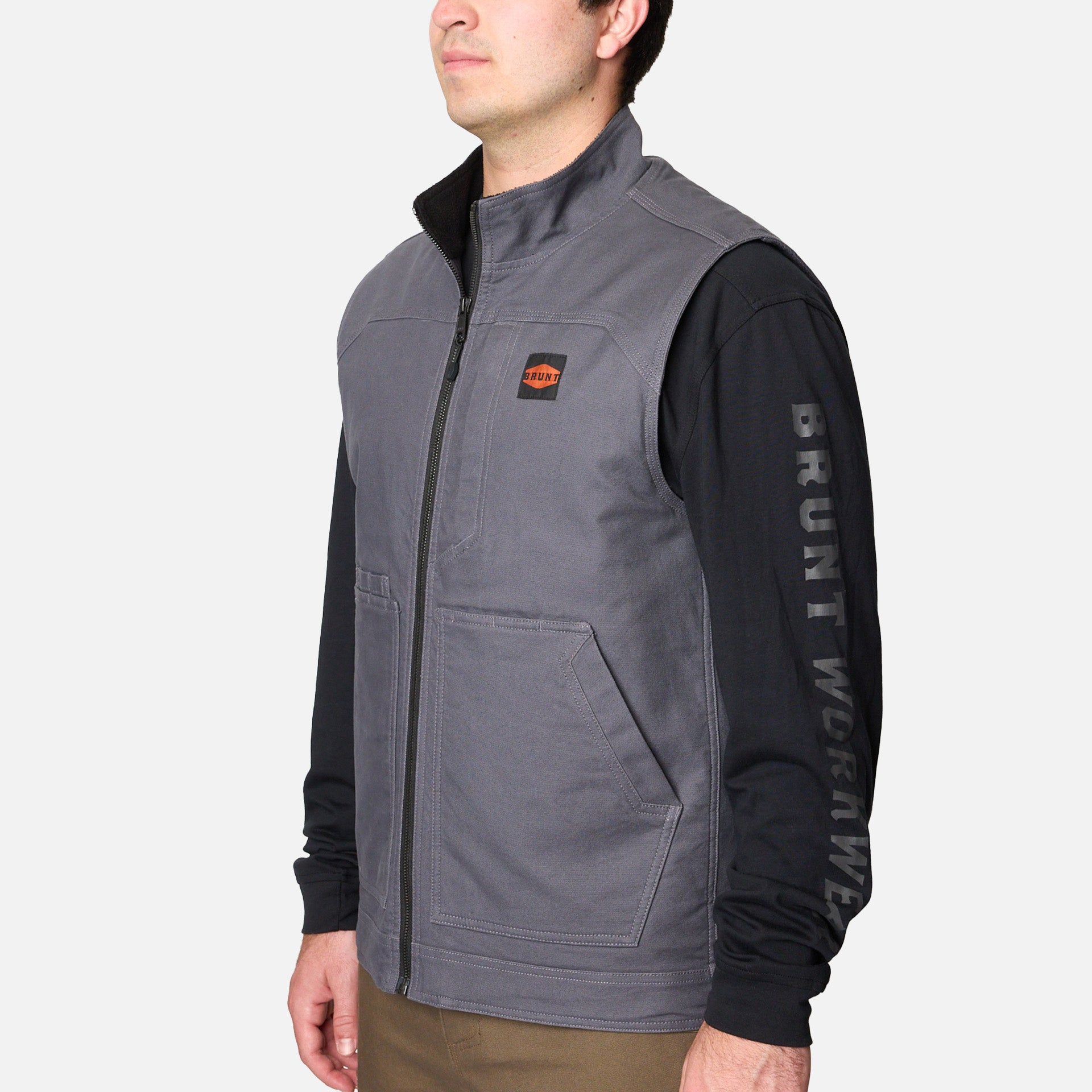 The DﾡﾯAngelo Utility Vest - Charcoal