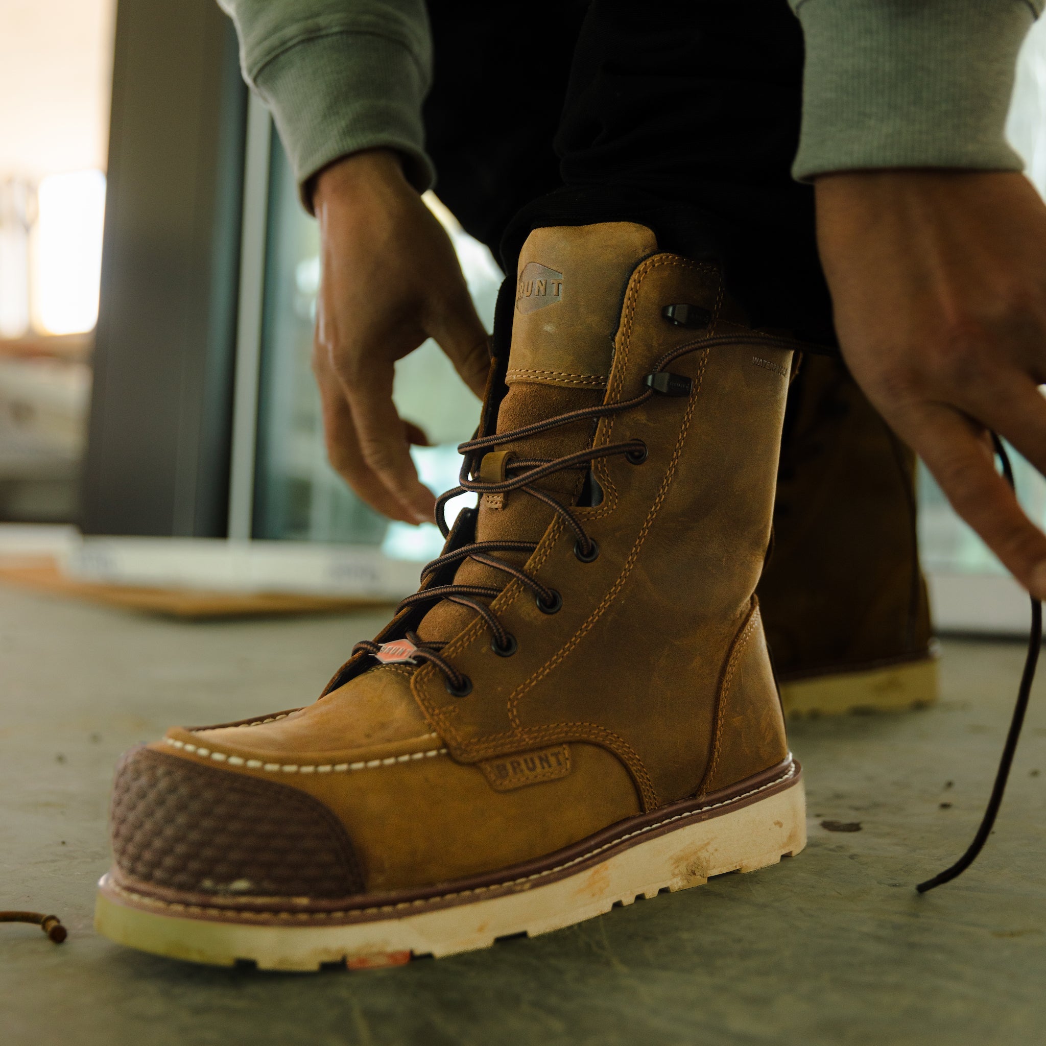 The Marin 8\" BRUNT Toe Waterproof (Comp Toe) - Brown