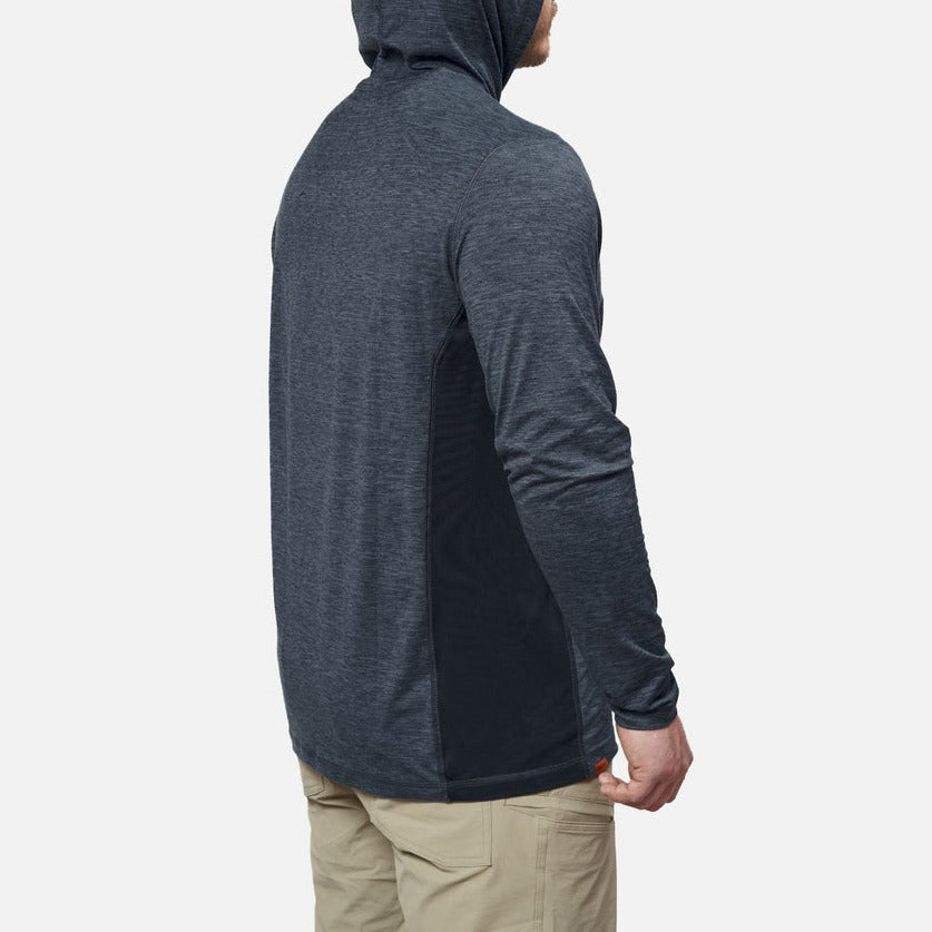 The McKenna Tech Hoodie - Blue Heather