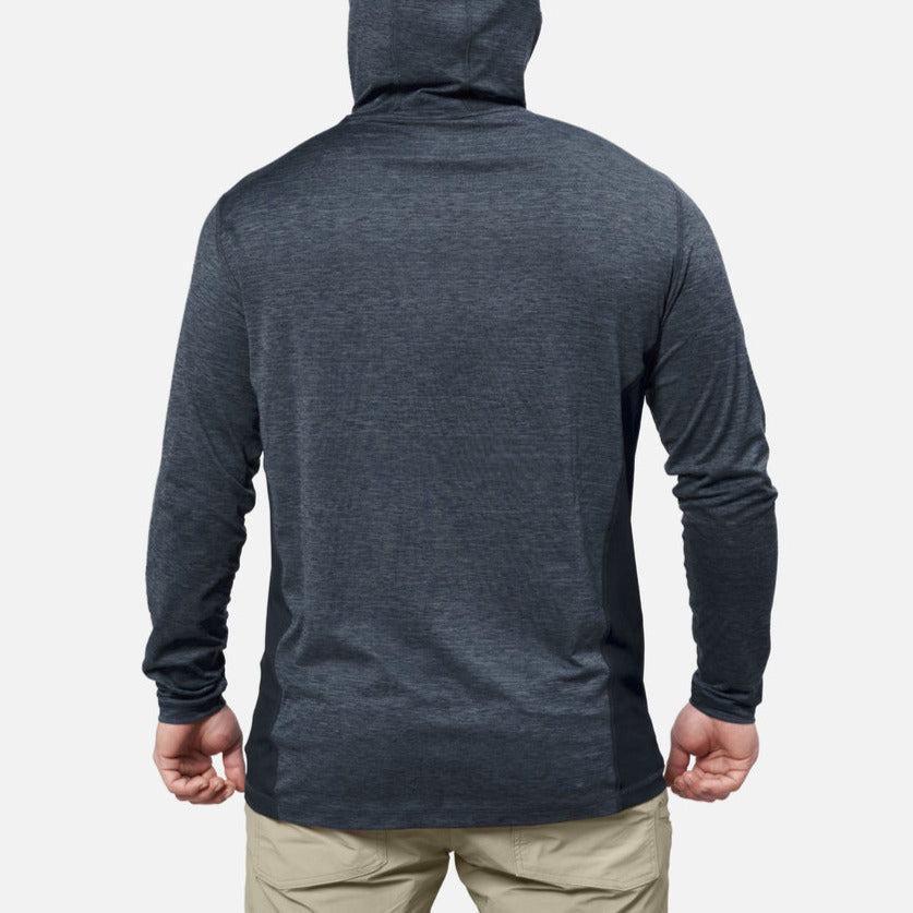 The McKenna Tech Hoodie - Blue Heather