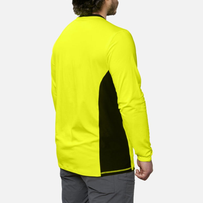The McKenna Long Sleeve Tech Shirt - Safety Yellow
