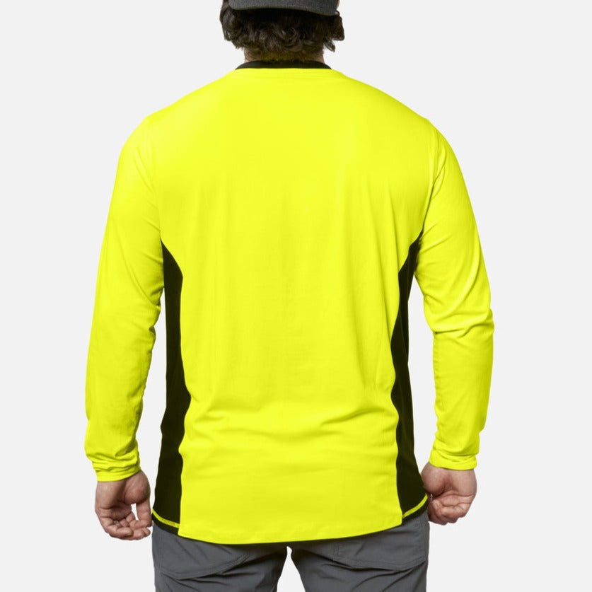 The McKenna Long Sleeve Tech Shirt - Safety Yellow