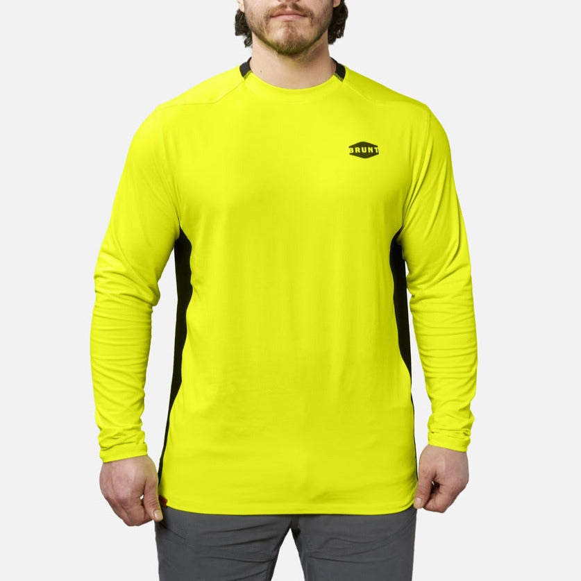 The McKenna Long Sleeve Tech Shirt - Safety Yellow