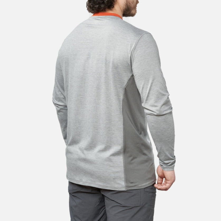 The McKenna Long Sleeve Tech Shirt - Grey Heather