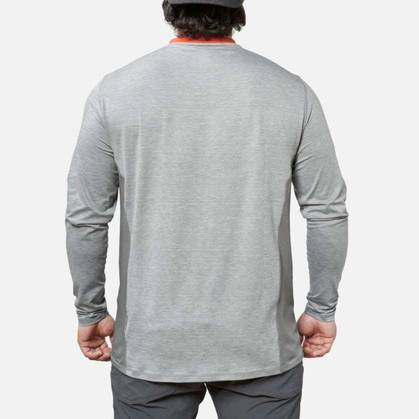 The McKenna Long Sleeve Tech Shirt - Grey Heather