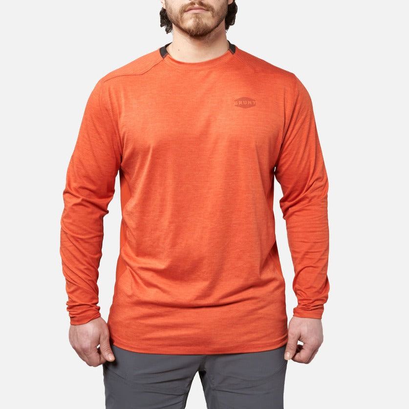 The McKenna Long Sleeve Tech Shirt - BRUNT Orange