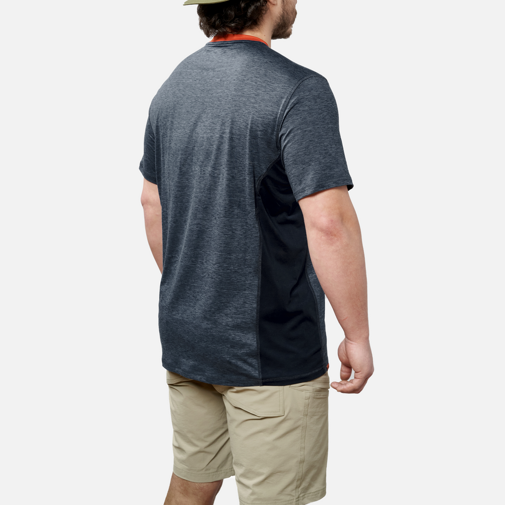The McKenna Tech Shirt - Blue Heather