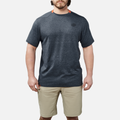 The McKenna Tech Shirt - Blue Heather