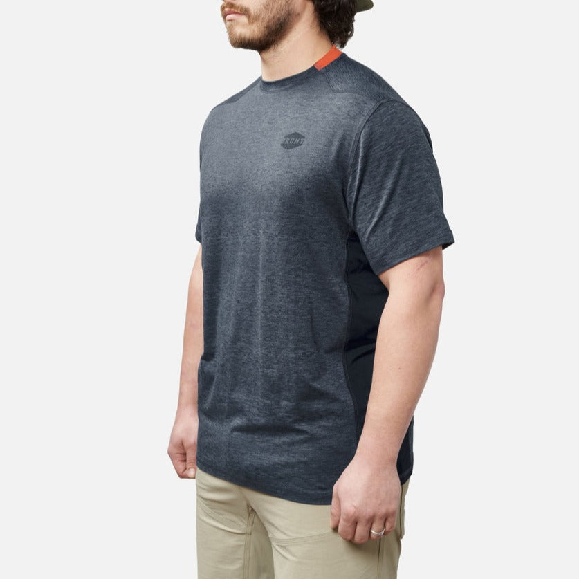The McKenna Tech Shirt - Blue Heather