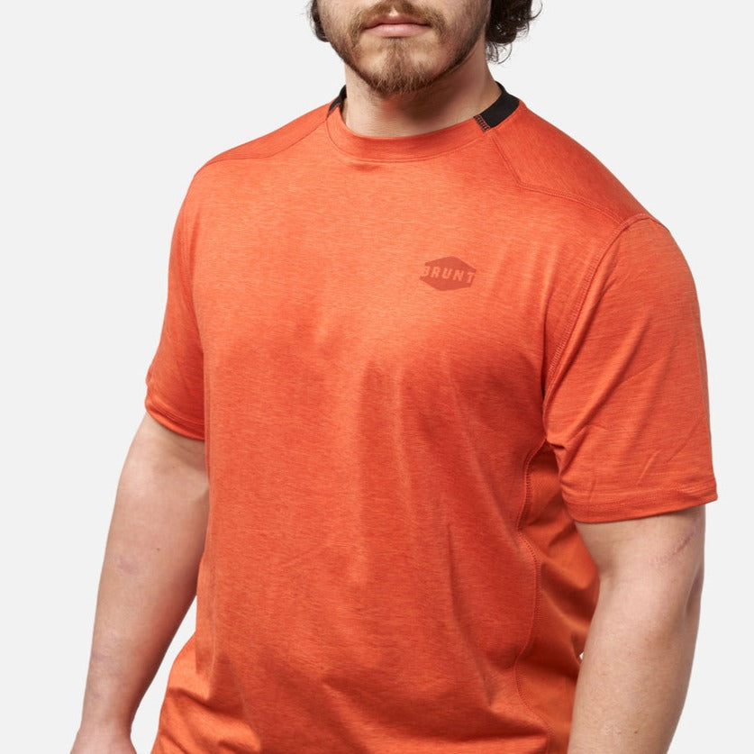 The McKenna Tech Shirt - Orange Heather