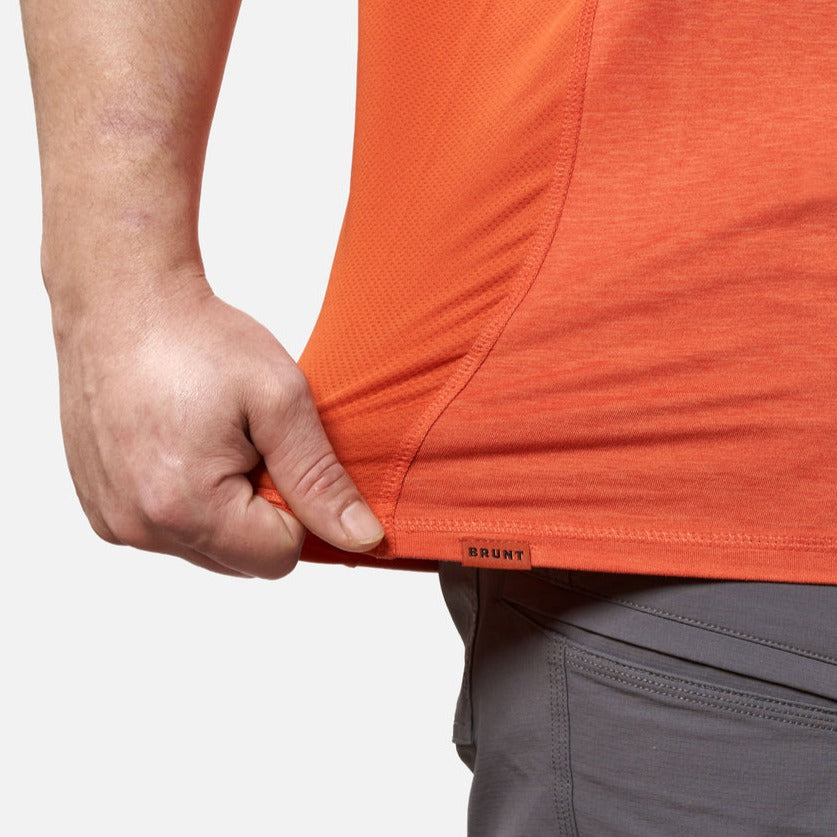 The McKenna Tech Shirt - Orange Heather