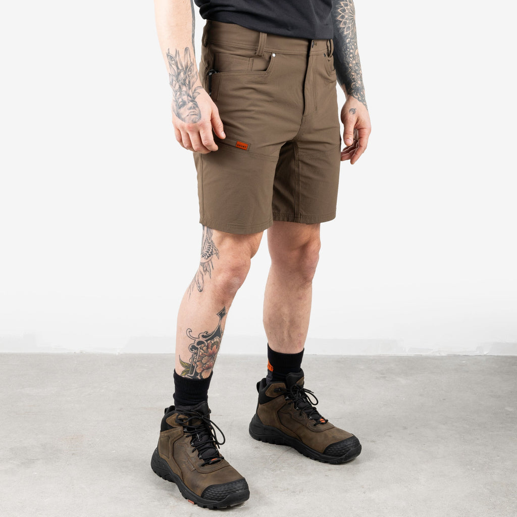 The Costello 9\" Tech Short - Brown