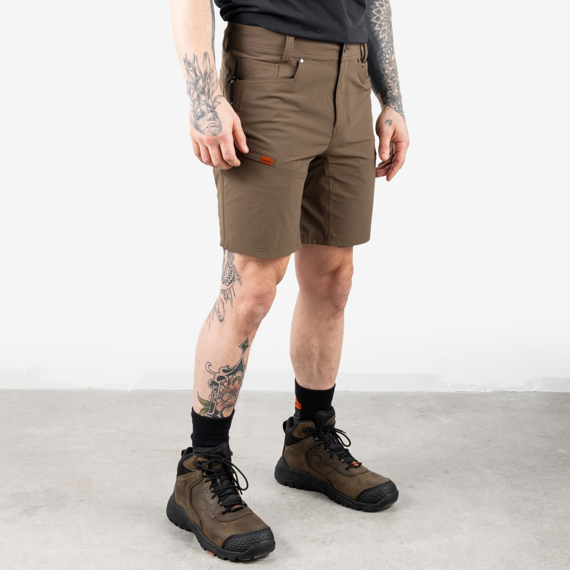 The Costello 9\" Tech Short - Brown