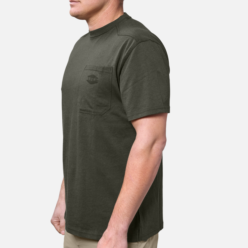 The Martin Pocket Tee - Army Green Heather