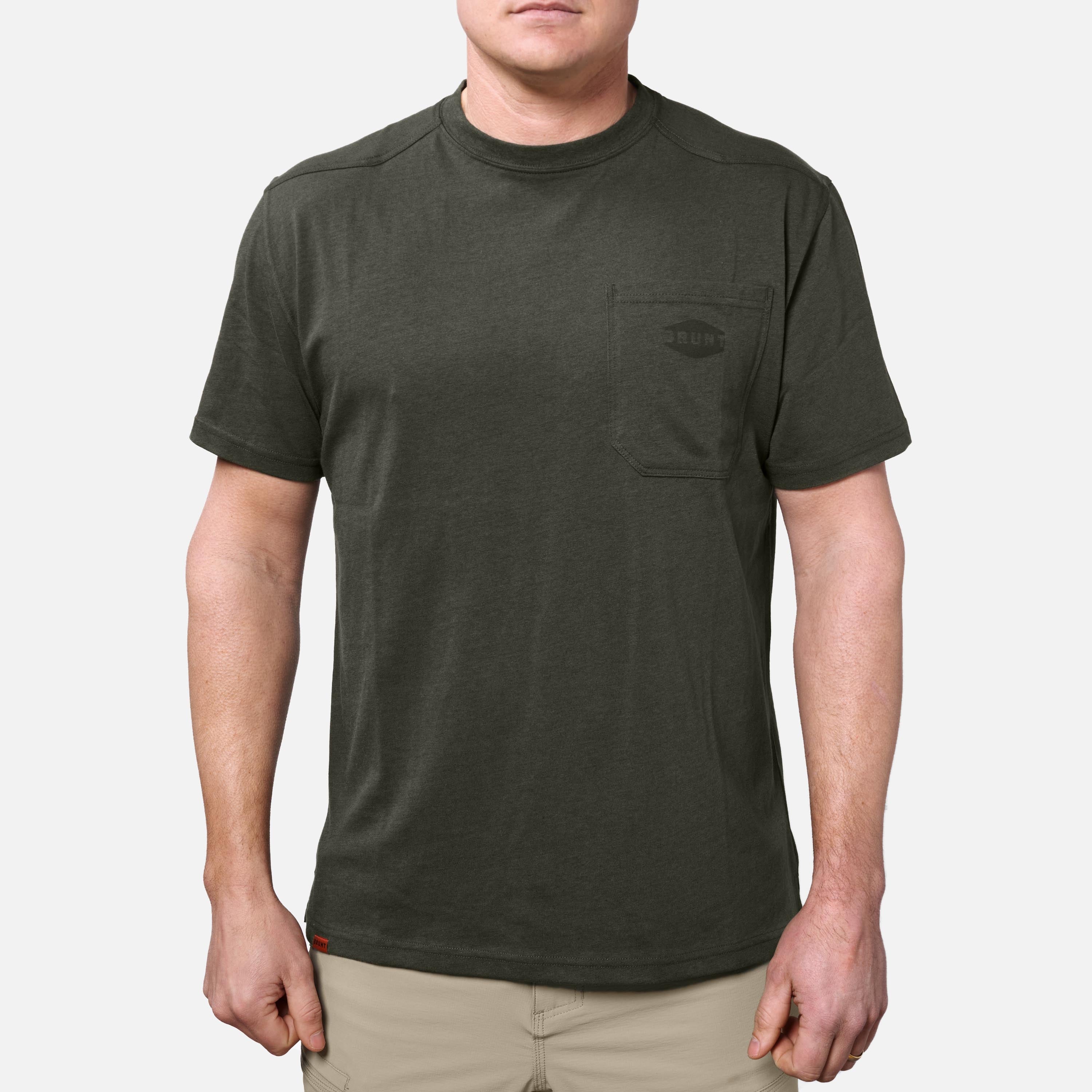The Martin Pocket Tee - Army Green Heather