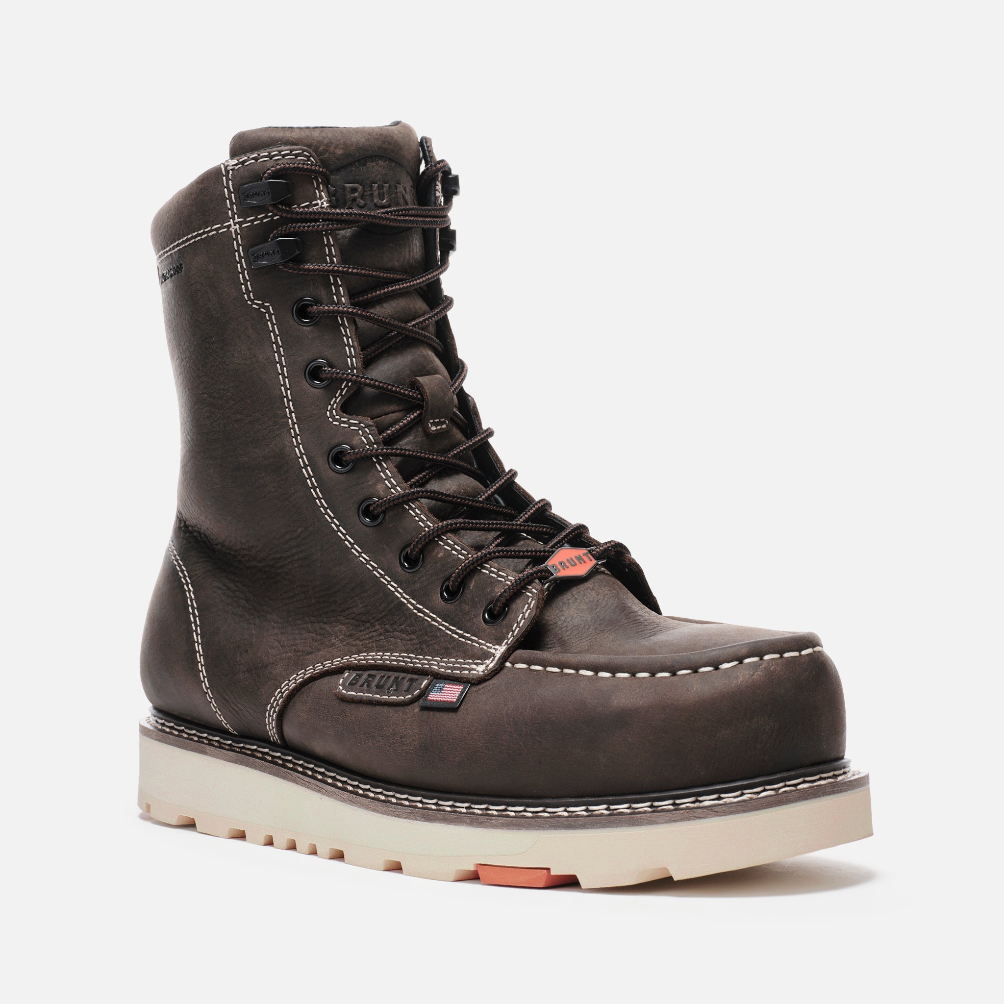 The USA Marin 8\" Welted Waterproof (Comp Toe) - Dark Brown