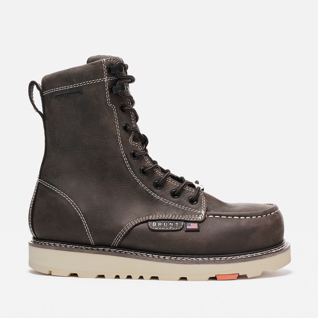 The USA Marin 8\" Welted Waterproof (Comp Toe) - Dark Brown