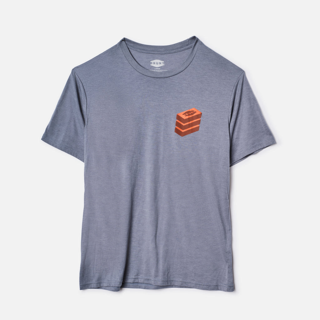 The Brick x Brick Tee - Light Blue Heather