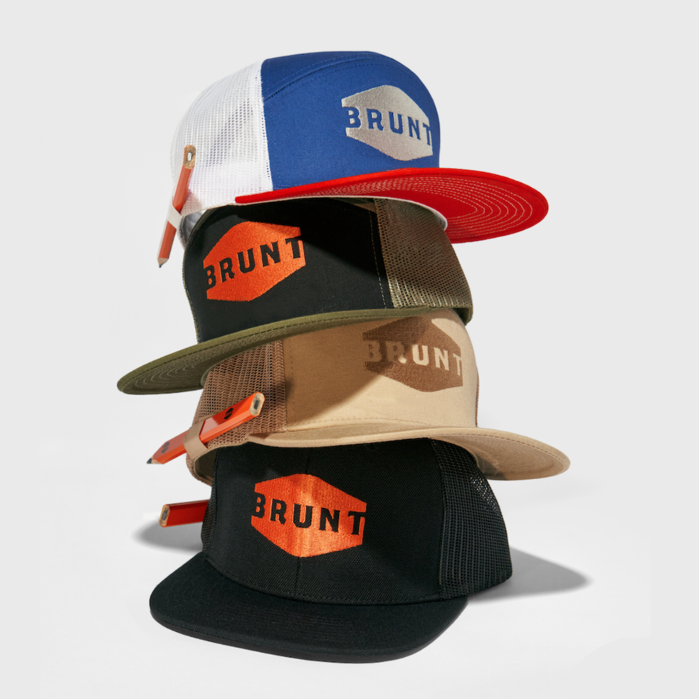 Flat Brim Snapbacks - Black