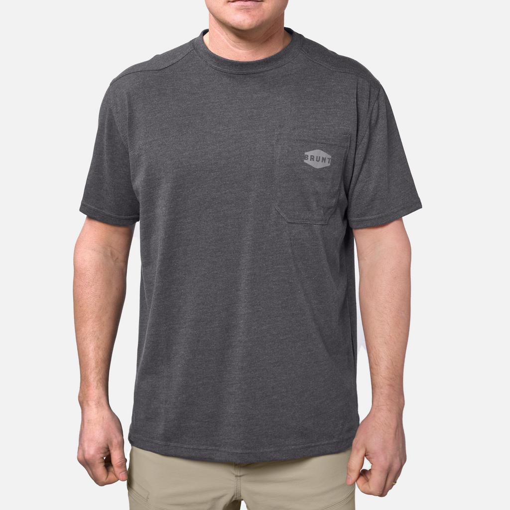 The Martin Pocket Tee - Dark Grey Heather
