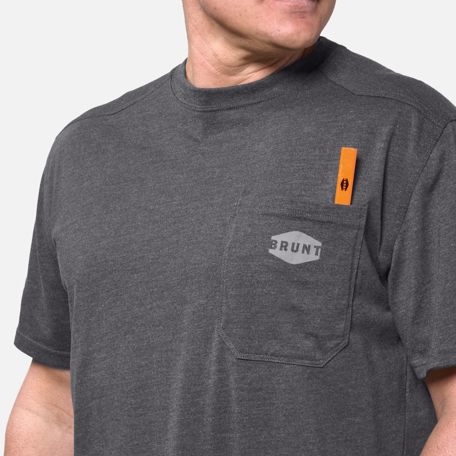 The Martin Pocket Tee - Dark Grey Heather
