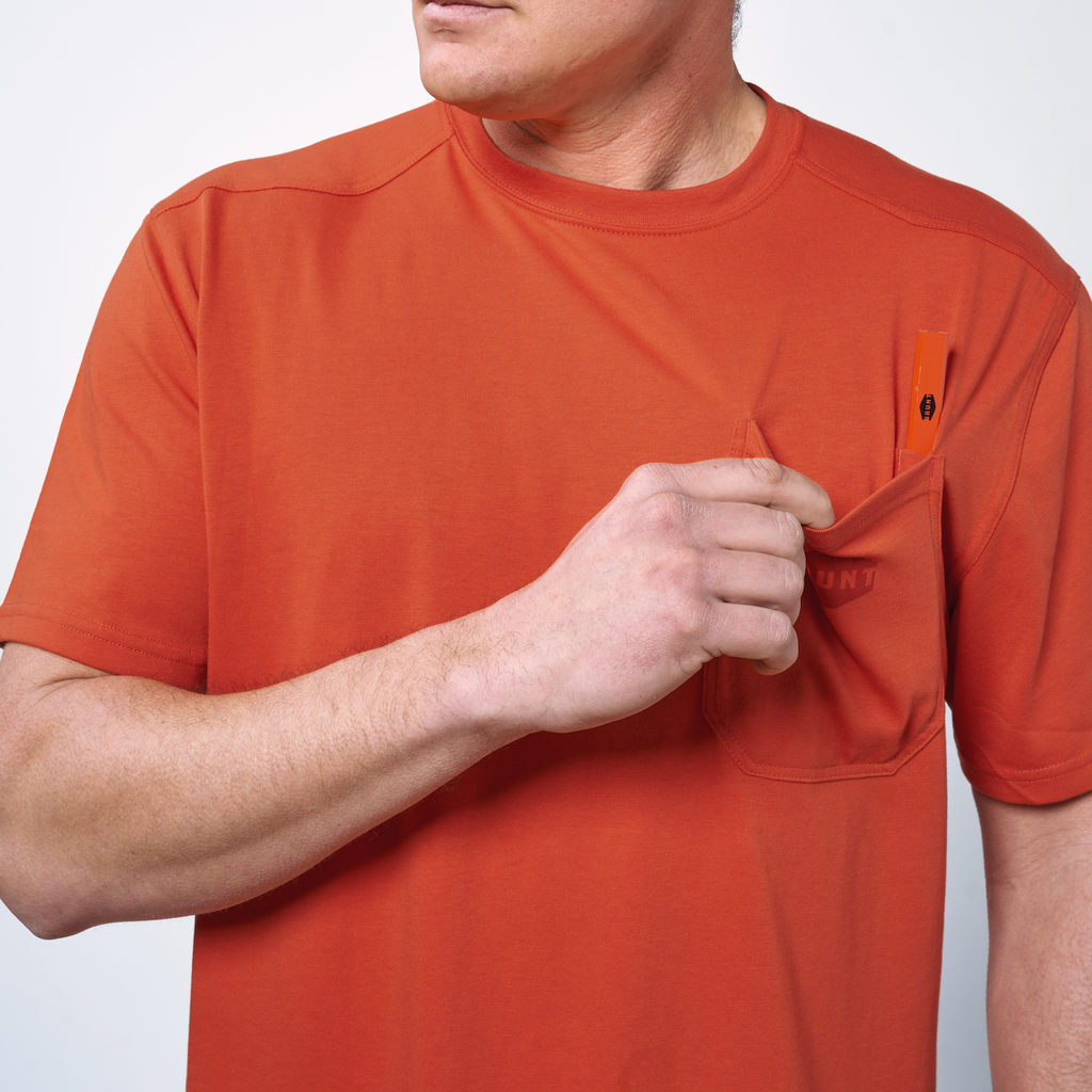 The Martin Pocket Tee - BRUNT Orange