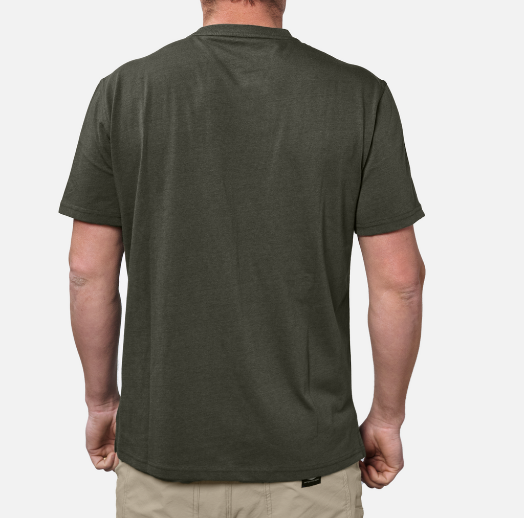 The Martin Pocket Tee - Army Green Heather