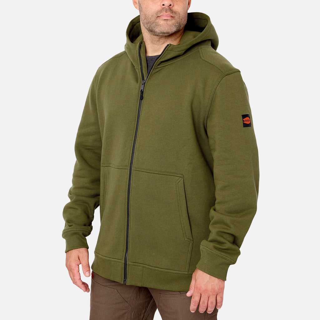 The Shevlin Full-Zip Hoodie - Hunter Green