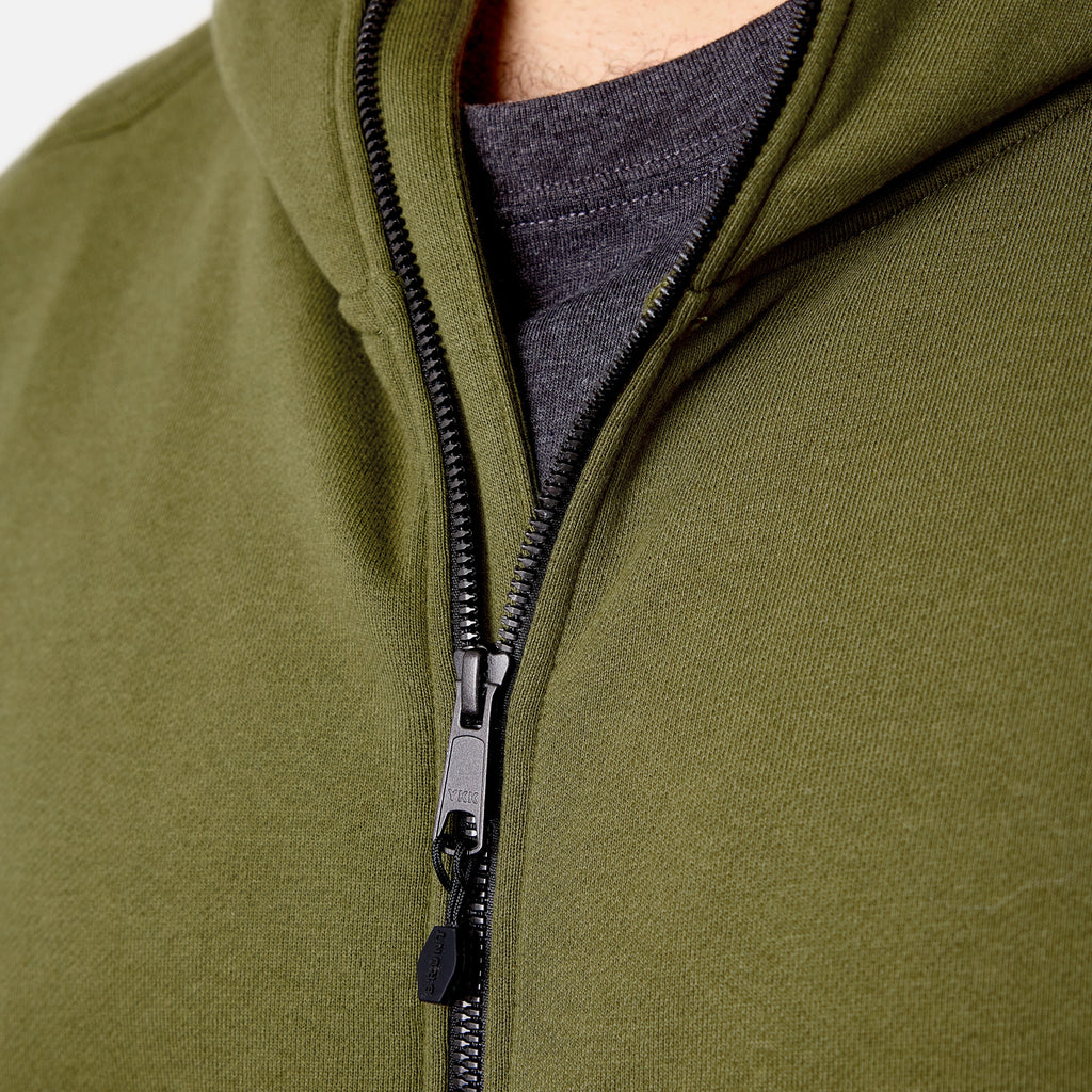 The Shevlin Full-Zip Hoodie - Hunter Green