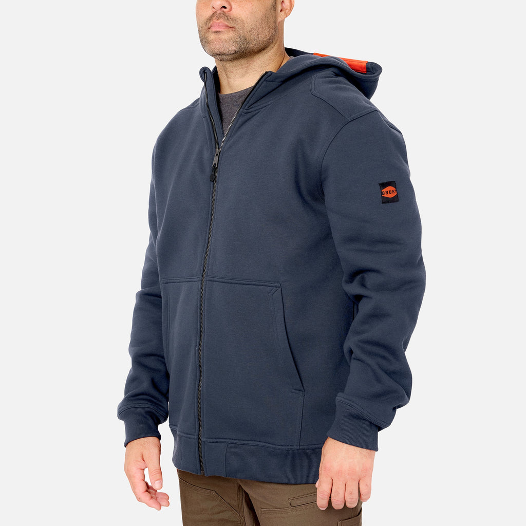 The Shevlin Full-Zip Hoodie - Navy Blue