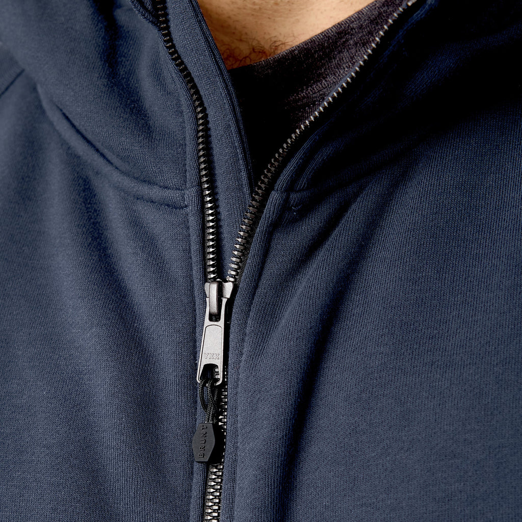The Shevlin Full-Zip Hoodie - Navy Blue