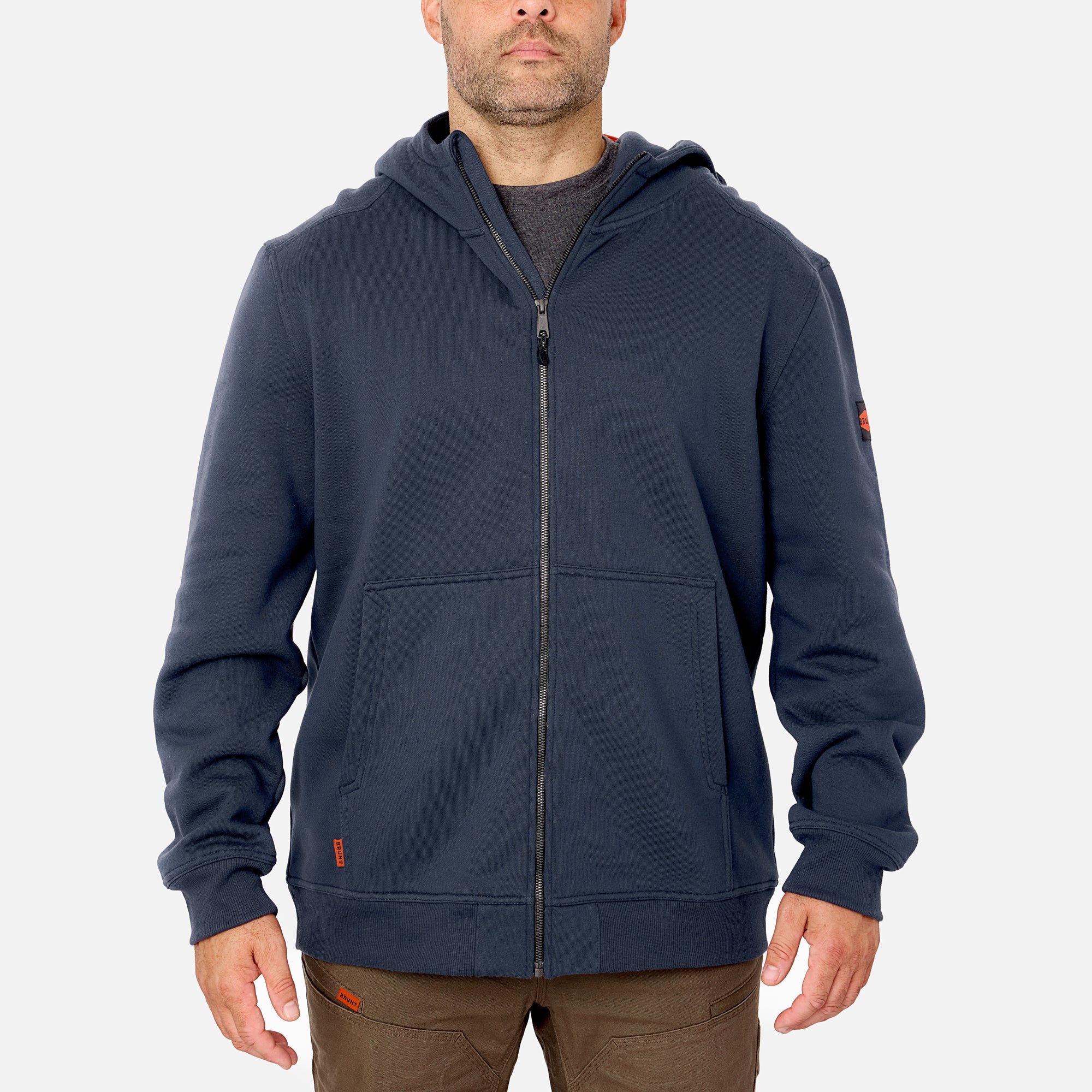 The Shevlin Full-Zip Hoodie - Navy Blue