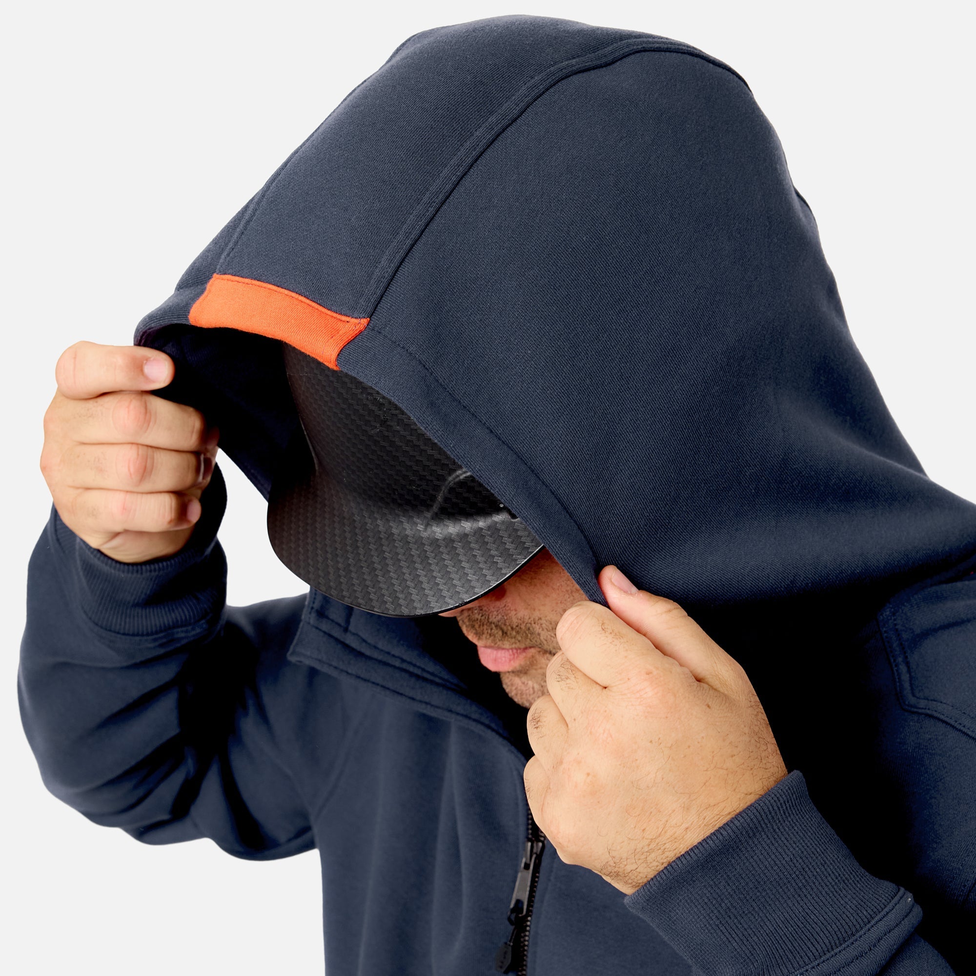 The Shevlin Full-Zip Hoodie - Navy Blue